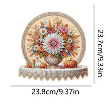 Load image into Gallery viewer, Wooden Bouquet Vase Diamond Art Craft Wall Hooks A Row of 3 Hooks for Beginners
