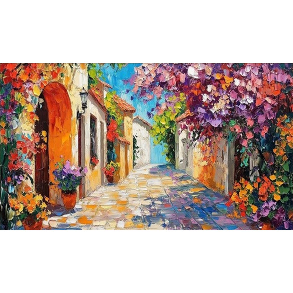 Diamond Painting - Full Round - Flowers And Scenery (70*40CM)