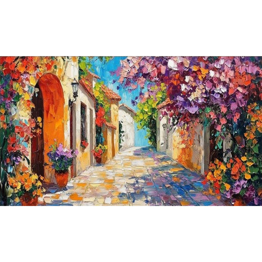 Diamond Painting - Full Round - Flowers And Scenery (70*40CM)