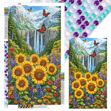 Load image into Gallery viewer, Diamond Painting - Full Round - Waterfall And Flowers (40*70CM)
