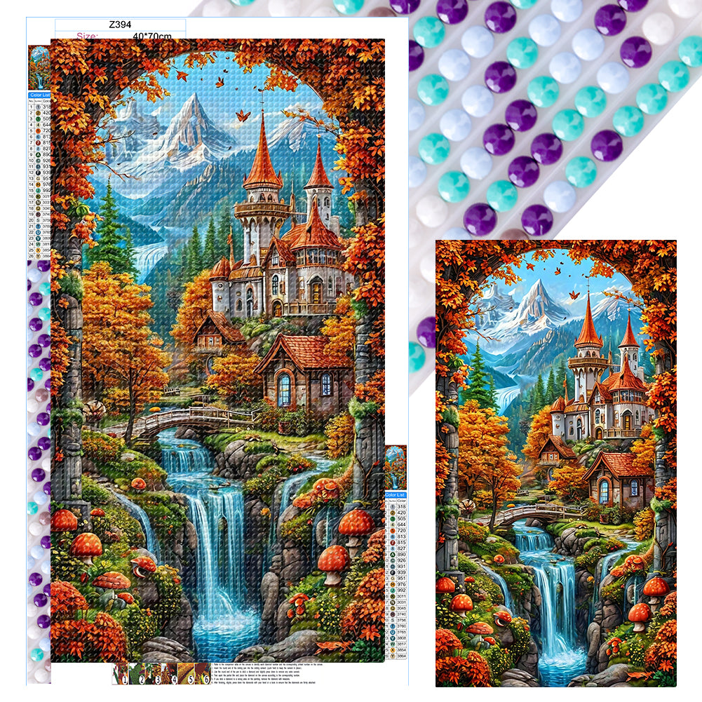 Diamond Painting - Full Round - Castle Scenery (40*70CM)