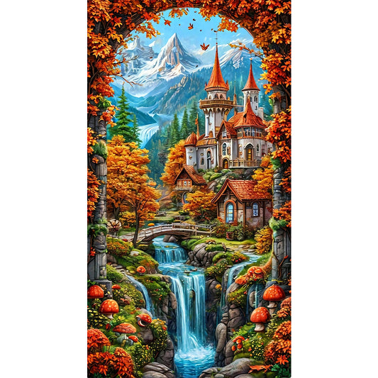 Diamond Painting - Full Round - Castle Scenery (40*70CM)