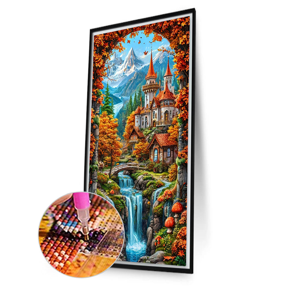 Diamond Painting - Full Round - Castle Scenery (40*70CM)