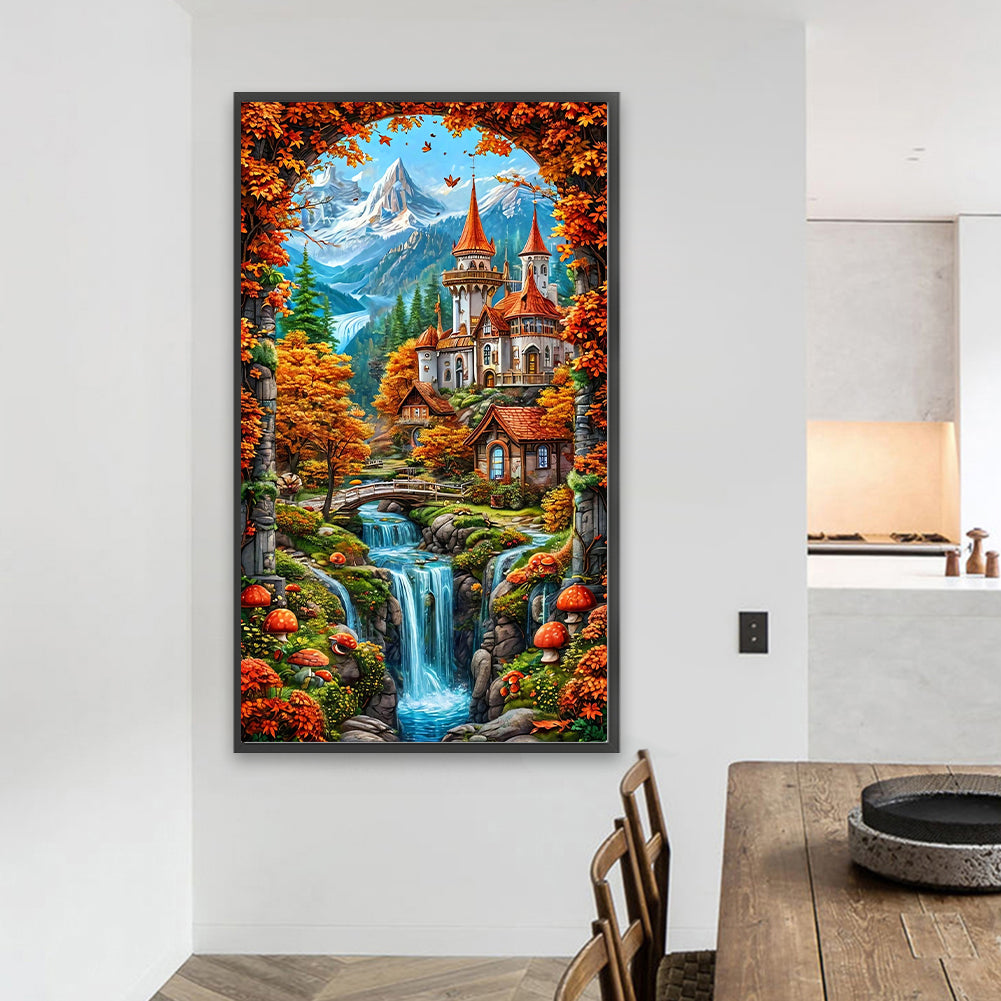 Diamond Painting - Full Round - Castle Scenery (40*70CM)