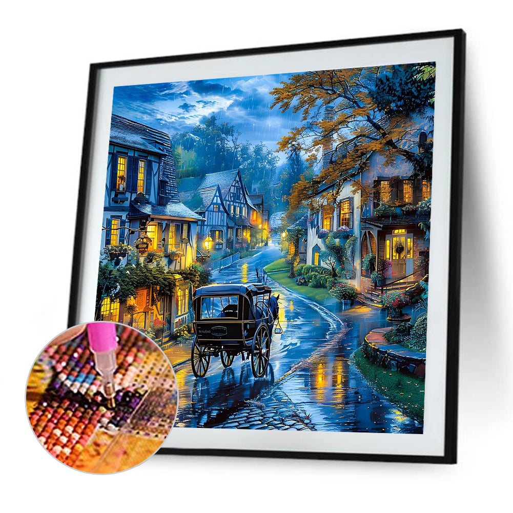 Diamond Painting - Full Round - Night Street (50*50CM)