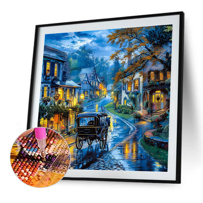 Diamond Painting - Full Round - Night Street (50*50CM)