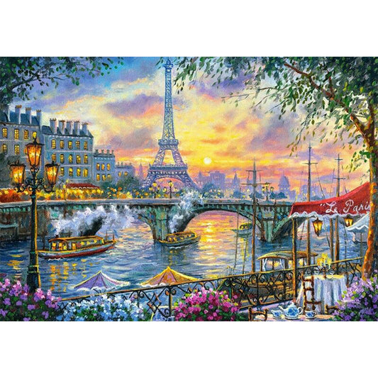 Diamond Painting - Full Round - Eiffel Tower (50*35CM)