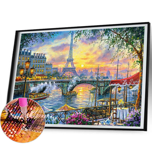 Diamond Painting - Full Round - Eiffel Tower (50*35CM)