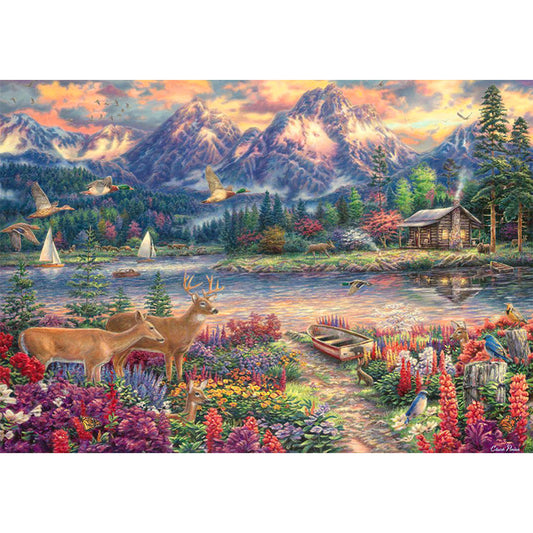Diamond Painting - Full Round - Natural Scenery (50*35CM)