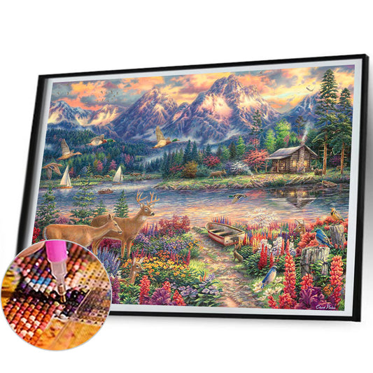 Diamond Painting - Full Round - Natural Scenery (50*35CM)