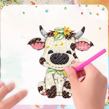 Load image into Gallery viewer, 6Pcs Acrylic Animals Diamond Painting Refrigerator Magnet for Fridge Whiteboards
