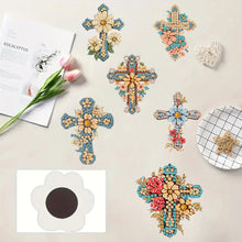 Load image into Gallery viewer, 6Pcs Acrylic Animals Diamond Painting Refrigerator Magnet for Fridge Whiteboards
