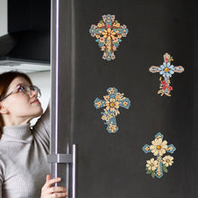 Load image into Gallery viewer, 6Pcs Acrylic Animals Diamond Painting Refrigerator Magnet for Fridge Whiteboards
