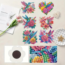 Load image into Gallery viewer, 6Pcs Acrylic Animals Diamond Painting Refrigerator Magnet for Fridge Whiteboards
