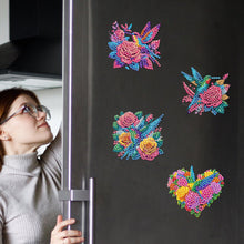 Load image into Gallery viewer, 6Pcs Acrylic Animals Diamond Painting Refrigerator Magnet for Fridge Whiteboards
