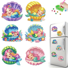 Load image into Gallery viewer, 6Pcs Acrylic Animals Diamond Painting Refrigerator Magnet for Fridge Whiteboards
