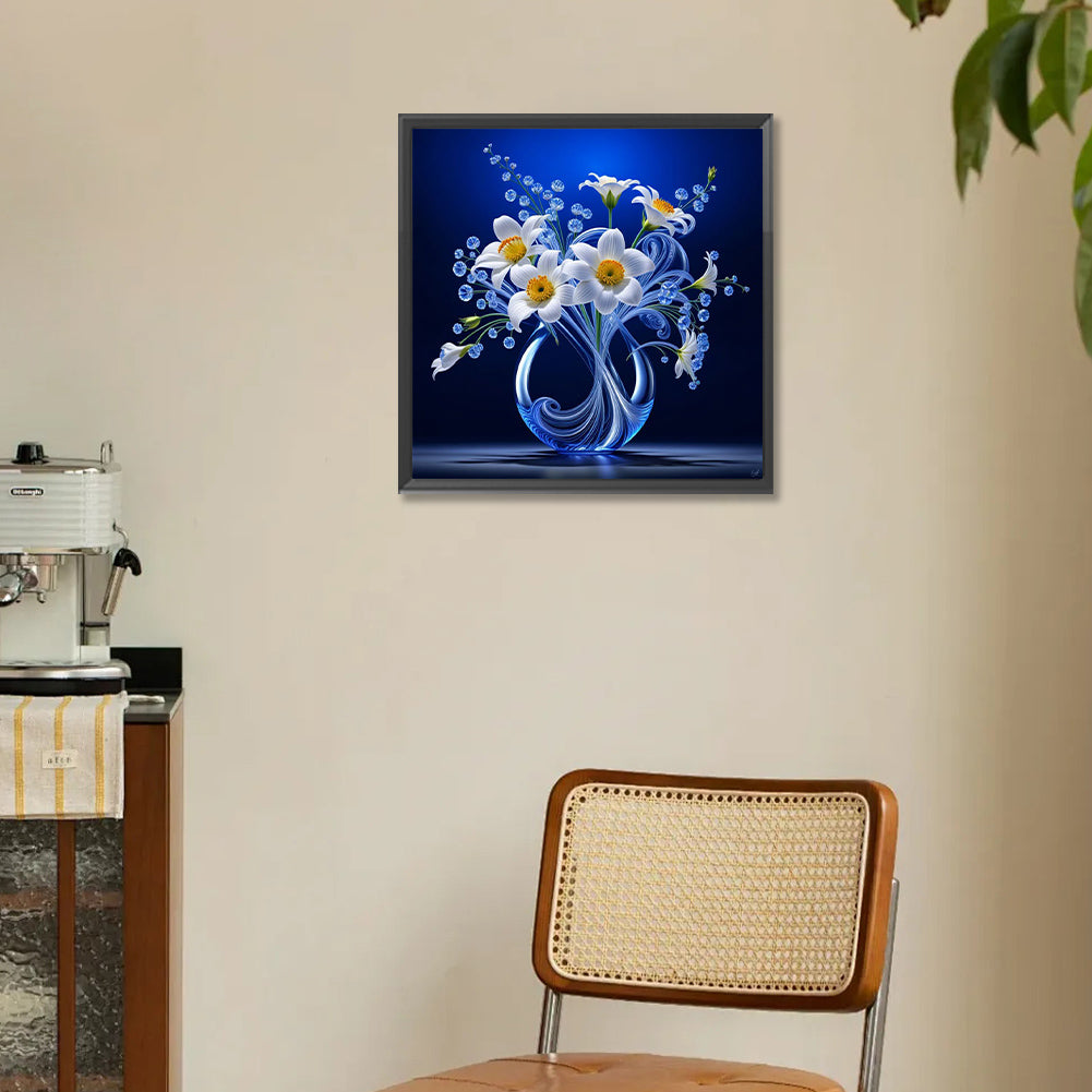 Diamond Painting - Full Round - Glow-In-The-Dark Flowers (30*30CM)
