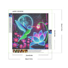 Load image into Gallery viewer, Diamond Painting - Full Round - Glow-In-The-Dark Hummingbirds (30*30CM)
