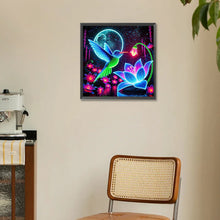 Load image into Gallery viewer, Diamond Painting - Full Round - Glow-In-The-Dark Hummingbirds (30*30CM)
