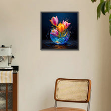 Load image into Gallery viewer, Diamond Painting - Full Round - Glow-In-The-Dark Flowers (30*30CM)
