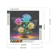 Load image into Gallery viewer, Diamond Painting - Full Round - Glow-In-The-Dark Roses (30*30CM)
