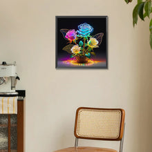 Load image into Gallery viewer, Diamond Painting - Full Round - Glow-In-The-Dark Roses (30*30CM)
