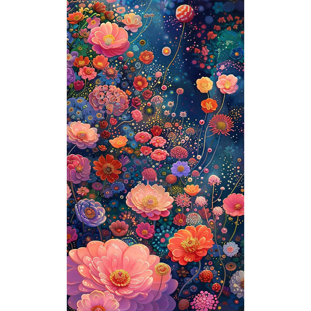Diamond Painting - Full Round - Blooming Flowers (40*70CM)