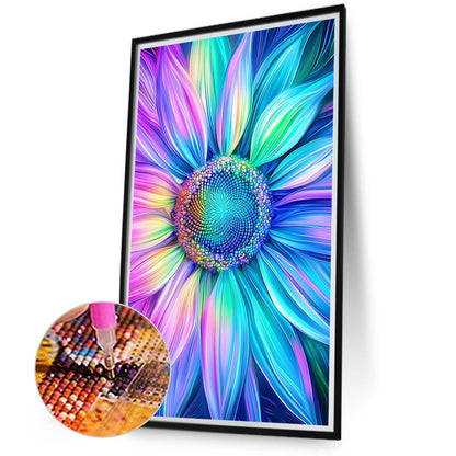 Diamond Painting - Full Round - Colored Sunflowers (40*70CM)