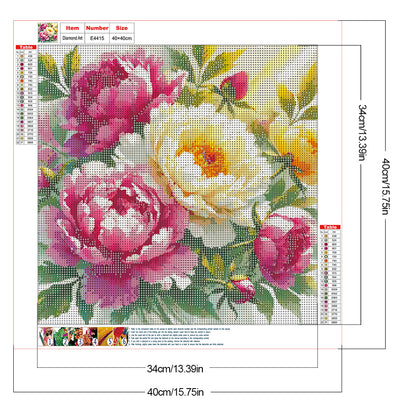 Diamond Painting - Full Round - Flower (40*40CM)