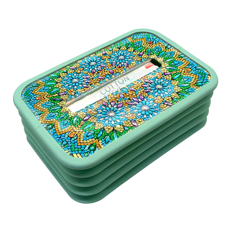Mandala Toilet Paper Towel Box Diamond Painting Tissue Box (CJH001)