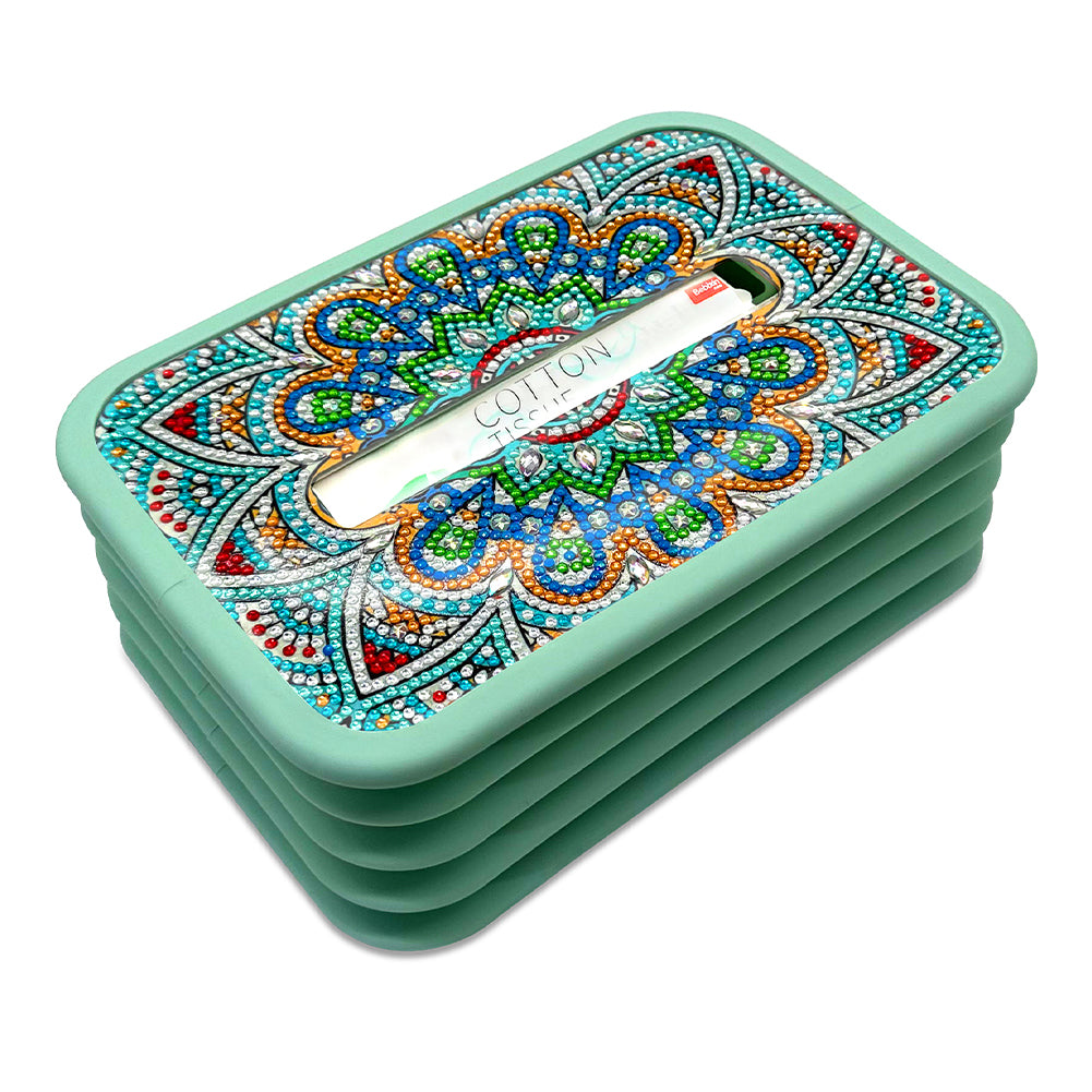 Mandala Toilet Paper Towel Box Diamond Painting Tissue Box (CJH002)