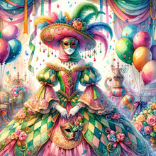 Load image into Gallery viewer, Diamond Painting - Full Round - Masquerade Girl (40*40CM)
