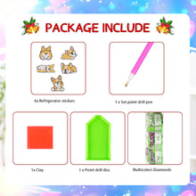 Load image into Gallery viewer, 5Pcs Diamond Painting Refrigerator Magnets Diamond Art Kits for Adults (Dog)
