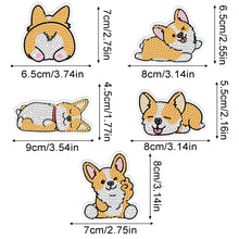 Load image into Gallery viewer, 5Pcs Diamond Painting Refrigerator Magnets Diamond Art Kits for Adults (Dog)
