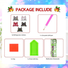 Load image into Gallery viewer, 5Pcs Diamond Painting Refrigerator Magnets Diamond Art Kits for Adults (Cat A)
