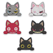 Load image into Gallery viewer, 5Pcs Diamond Painting Refrigerator Magnets Diamond Art Kits for Adults (Cat A)
