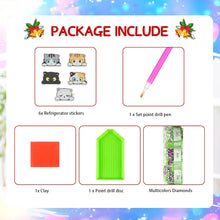 Load image into Gallery viewer, 5Pcs Diamond Painting Refrigerator Magnets Diamond Art Kits for Adults (Cat D)
