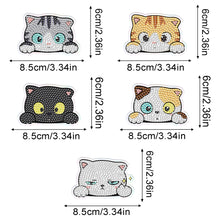 Load image into Gallery viewer, 5Pcs Diamond Painting Refrigerator Magnets Diamond Art Kits for Adults (Cat D)
