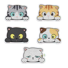 Load image into Gallery viewer, 5Pcs Diamond Painting Refrigerator Magnets Diamond Art Kits for Adults (Cat D)

