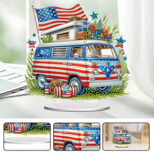 Load image into Gallery viewer, Acrylic Special Shape Independence Day RV DIY Diamond Painting Ornament
