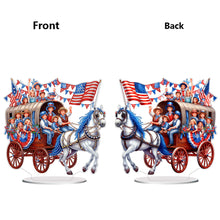 Load image into Gallery viewer, Acrylic Special Shape Independence Day Carriage Diamond Painting Ornament
