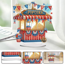 Load image into Gallery viewer, Acrylic Special Shape Independence Day Popcorn Stand Diamond Painting Ornament
