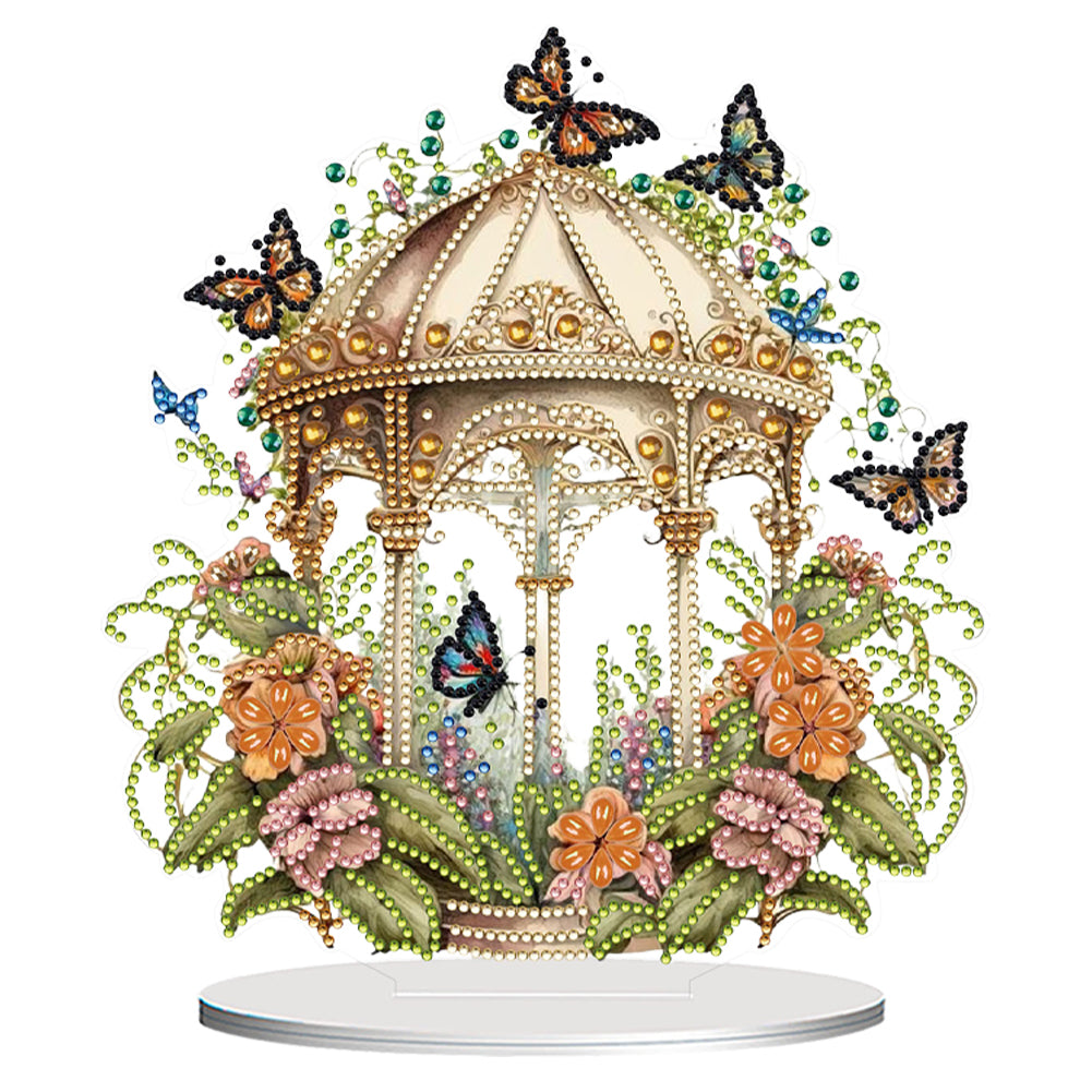 Acrylic Special Shape Cactus Pots Desktop Diamond Art Kits for Home Office Decor