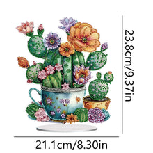 Load image into Gallery viewer, Acrylic Special Shape Cactus Pots Desktop Diamond Art Kits for Home Office Decor
