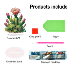 Load image into Gallery viewer, Acrylic Special Shape Cactus Pots Desktop Diamond Art Kits for Home Office Decor
