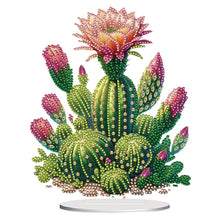 Load image into Gallery viewer, Acrylic Special Shape Cactus Pots Desktop Diamond Art Kits for Home Office Decor
