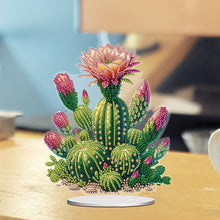 Load image into Gallery viewer, Acrylic Special Shape Cactus Pots Desktop Diamond Art Kits for Home Office Decor
