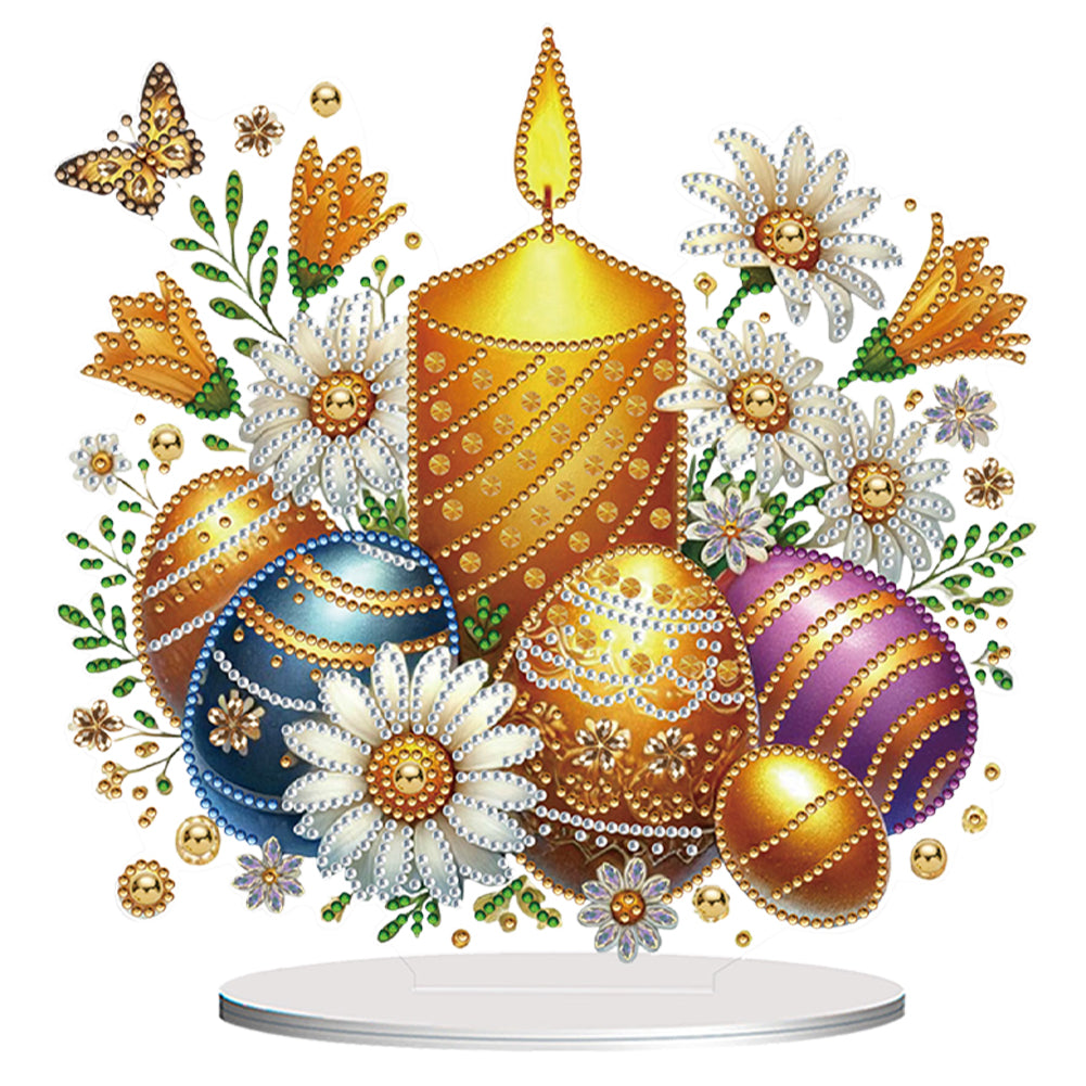 Acrylic Special Shape Cactus Pots Desktop Diamond Art Kits for Home Office Decor