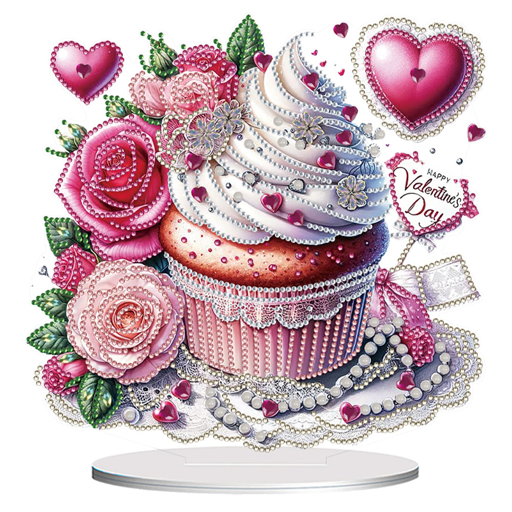 Acrylic Special Shape Cactus Pots Desktop Diamond Art Kits for Home Office Decor