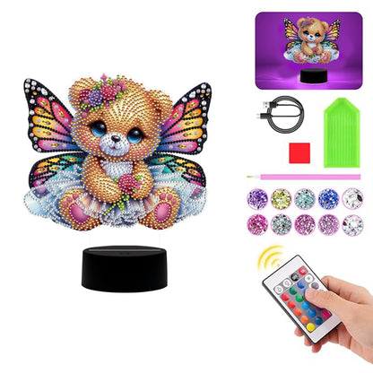 Butterfly Animal Diamond Painting Night Light Diamond Art Lamp Home Decoration